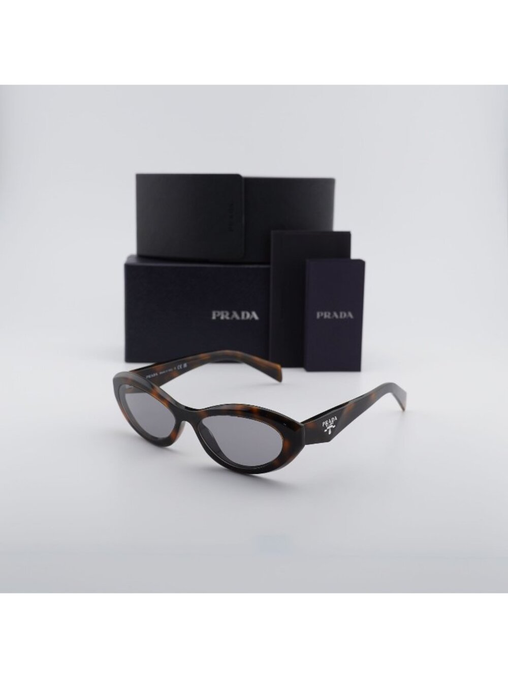 Prada PR 26ZS 20D50Q Cat Eye Sunglasses - Havana / Brown